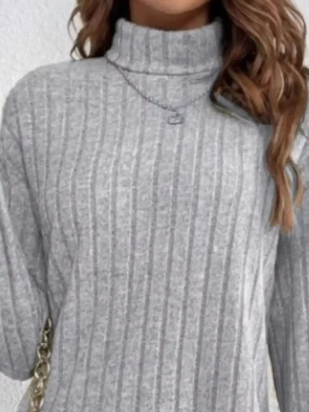 Ribbed Long Sleeve Mini Dress