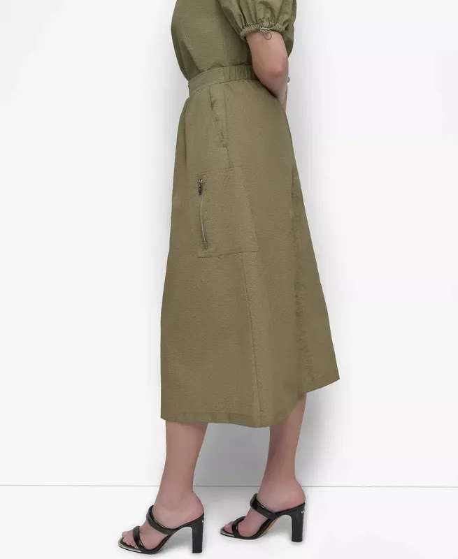 Nylon Pocket Lined Skirt