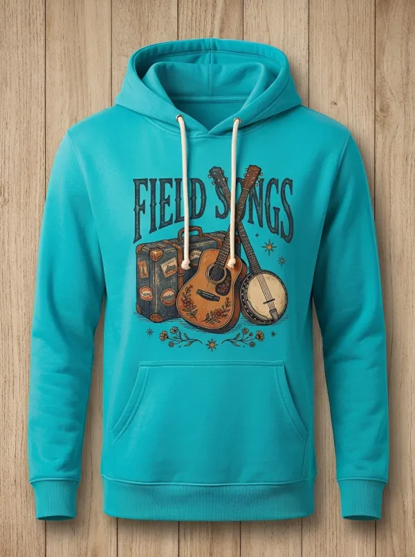 Honky-Tonk-Inspired Country Music Graphic Hoodie
