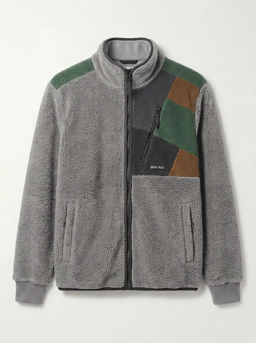 Hiking Open Trail Colorblock Fleece Jacket