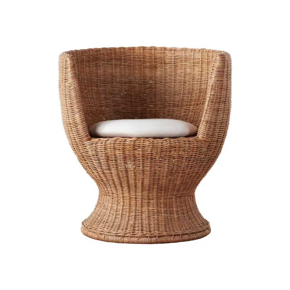 Woven Rattan Accent Chair