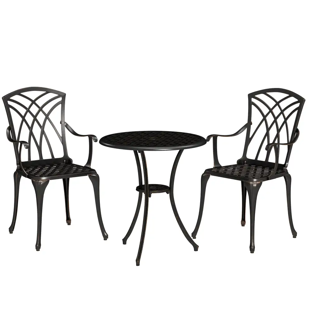 Coastal Metal Garden Bistro Set