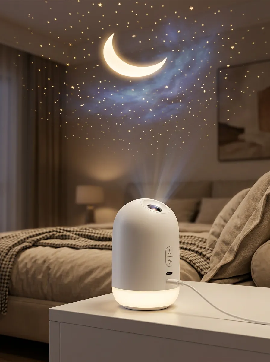 Celestial Starry Sky Moon Projector Night Light