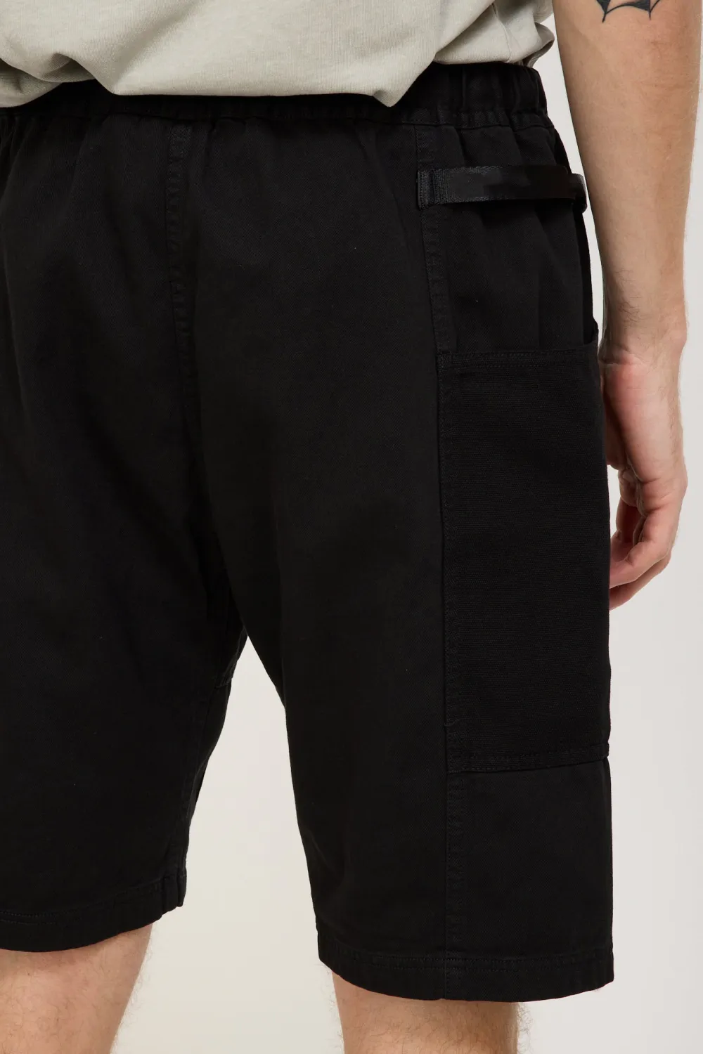 Black Straight Cut Loose Fit Shorts