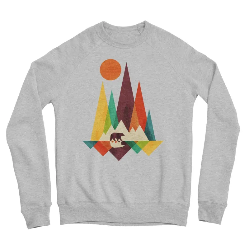 Geometric Mountain Bear Sweatshirt