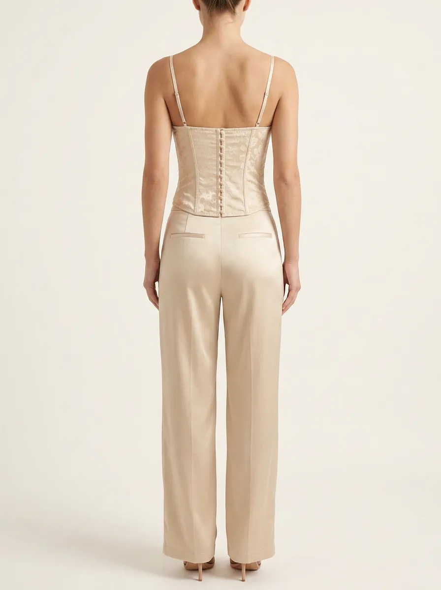 Elegant Floral Women's Corset Top