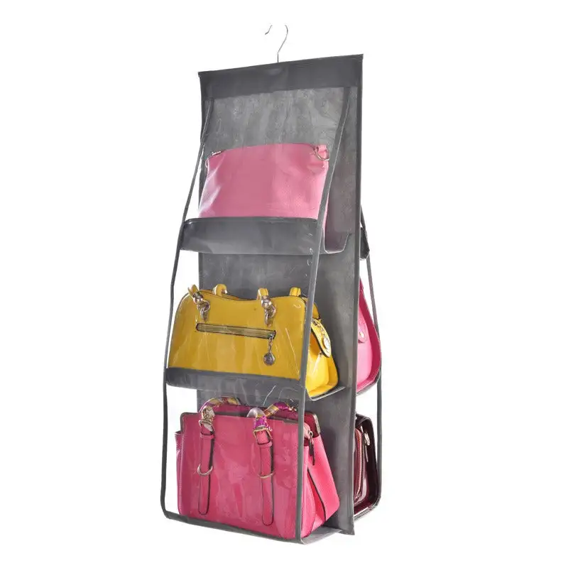 Visible Pocket Handbag Closet Organizer