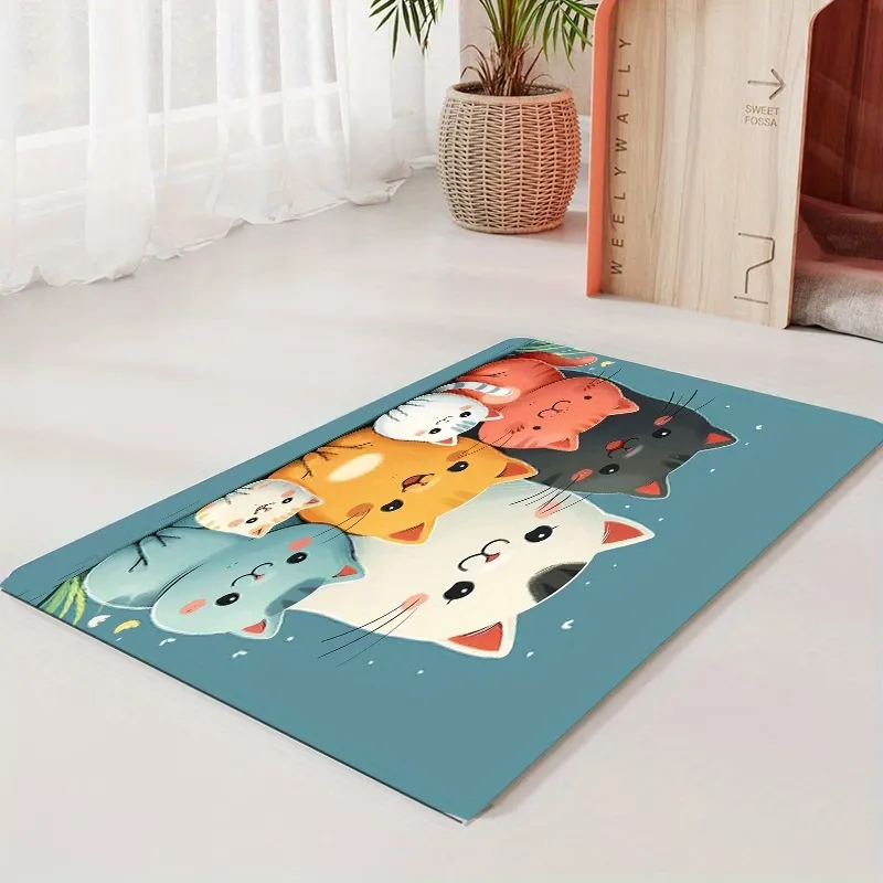 Cute Cat Pet Feeding Mat