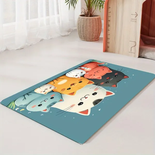Cute Cat Pet Feeding Mat