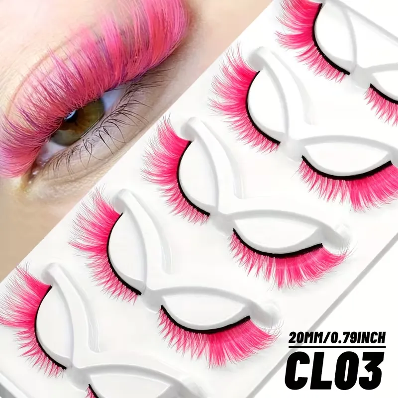 Eye-Catching Colored False Lashes