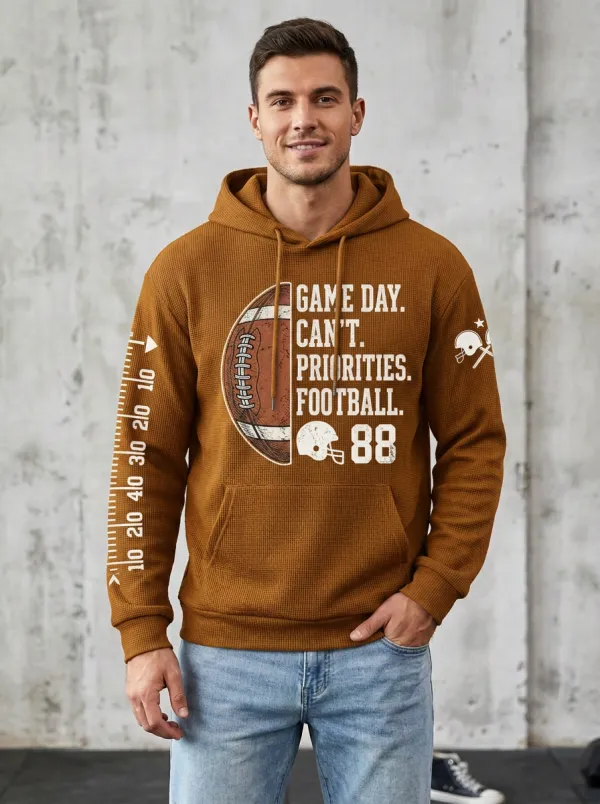 Men's Football Game Day Helmet Hoodie