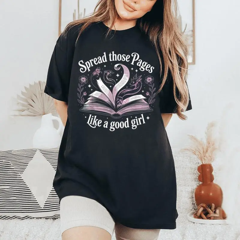 Spread Those Pages Like A Good Girl Women's Oversized Comfort T-Shirt