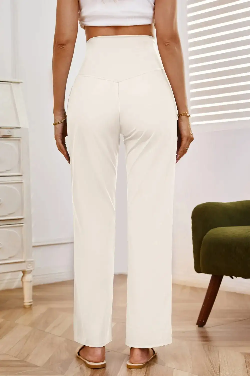 Modern High Waist Wide Leg Pants