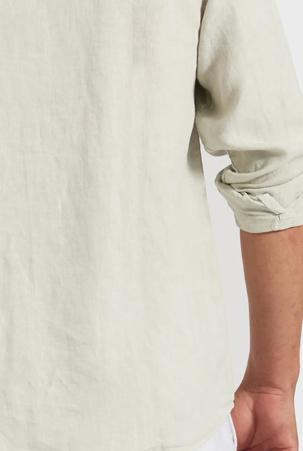 Breathable Linen Blend Casual Button Down Shirt