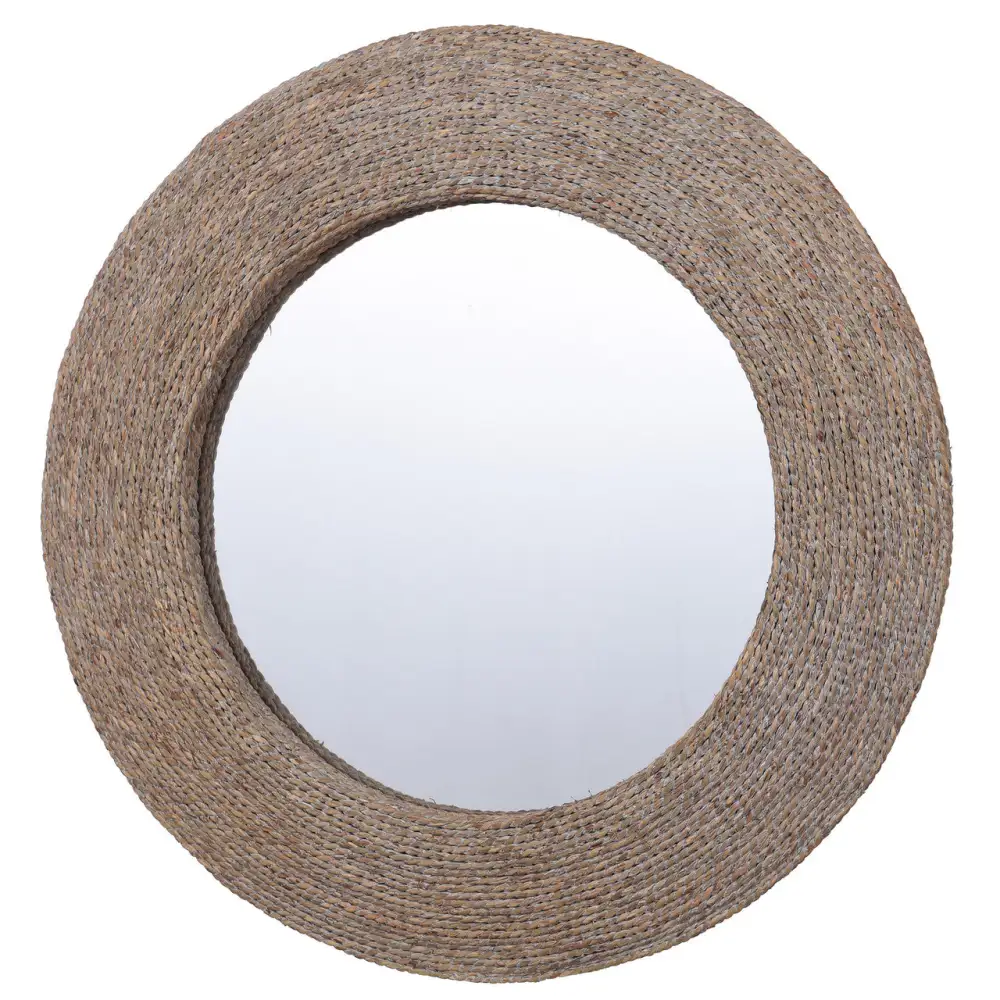 Textured Rope Round Wall Mirror