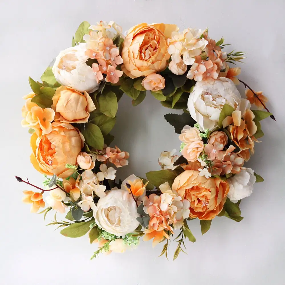 Floral Artificial Round Decorative Botanical Accent