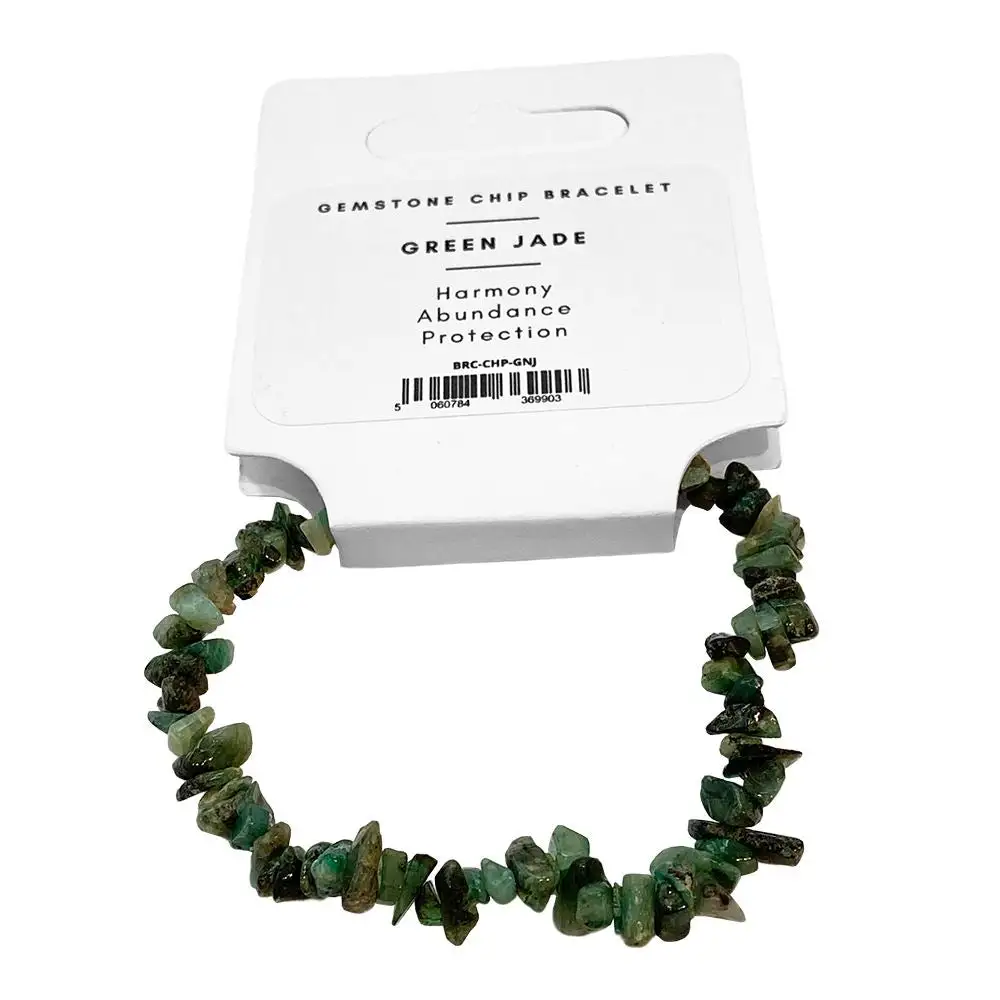 Chip-Stone Stretch Gemstone Crystal Bracelet
