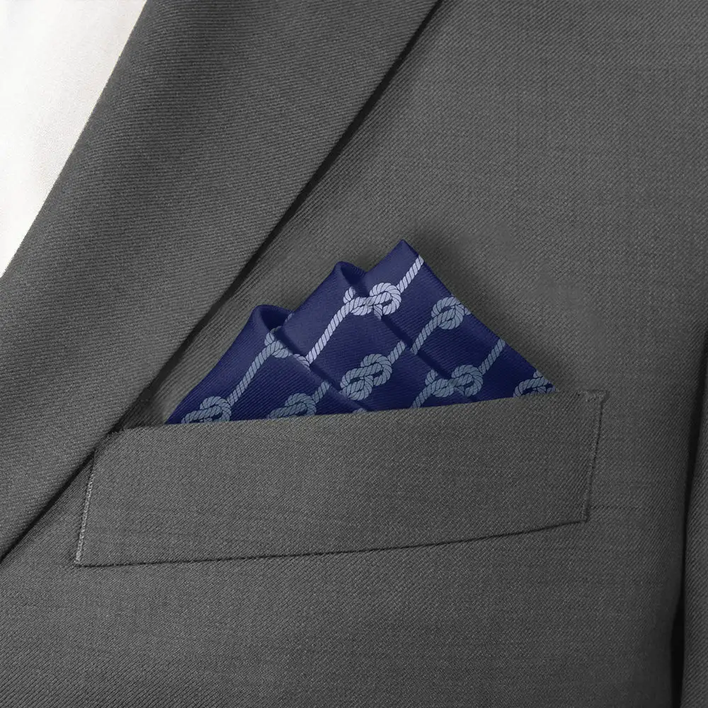 Understated Graceful Nautical Pocket Square