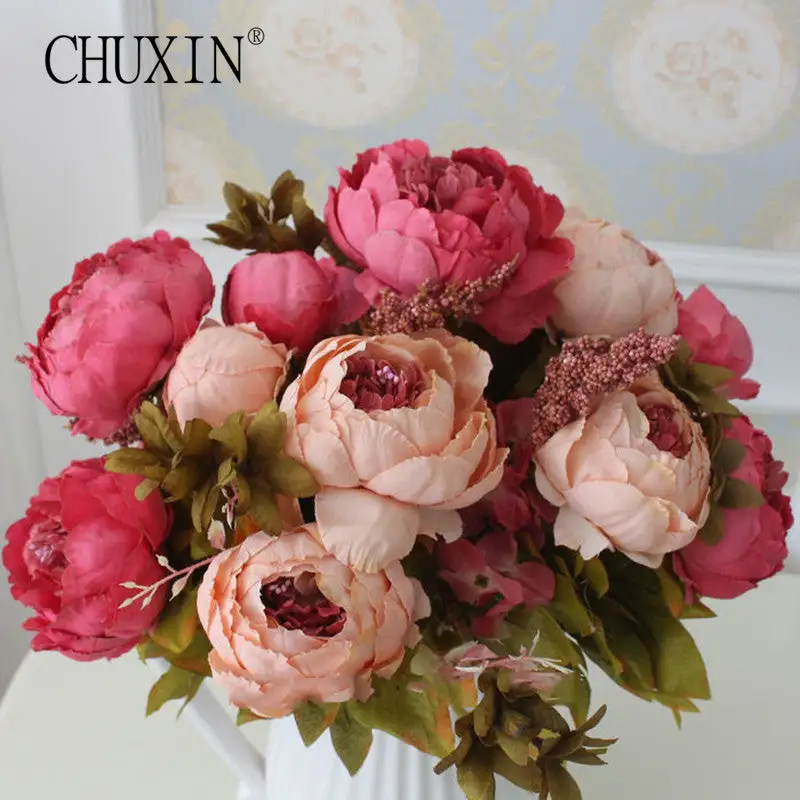 Room Artificial Peony Bouquet