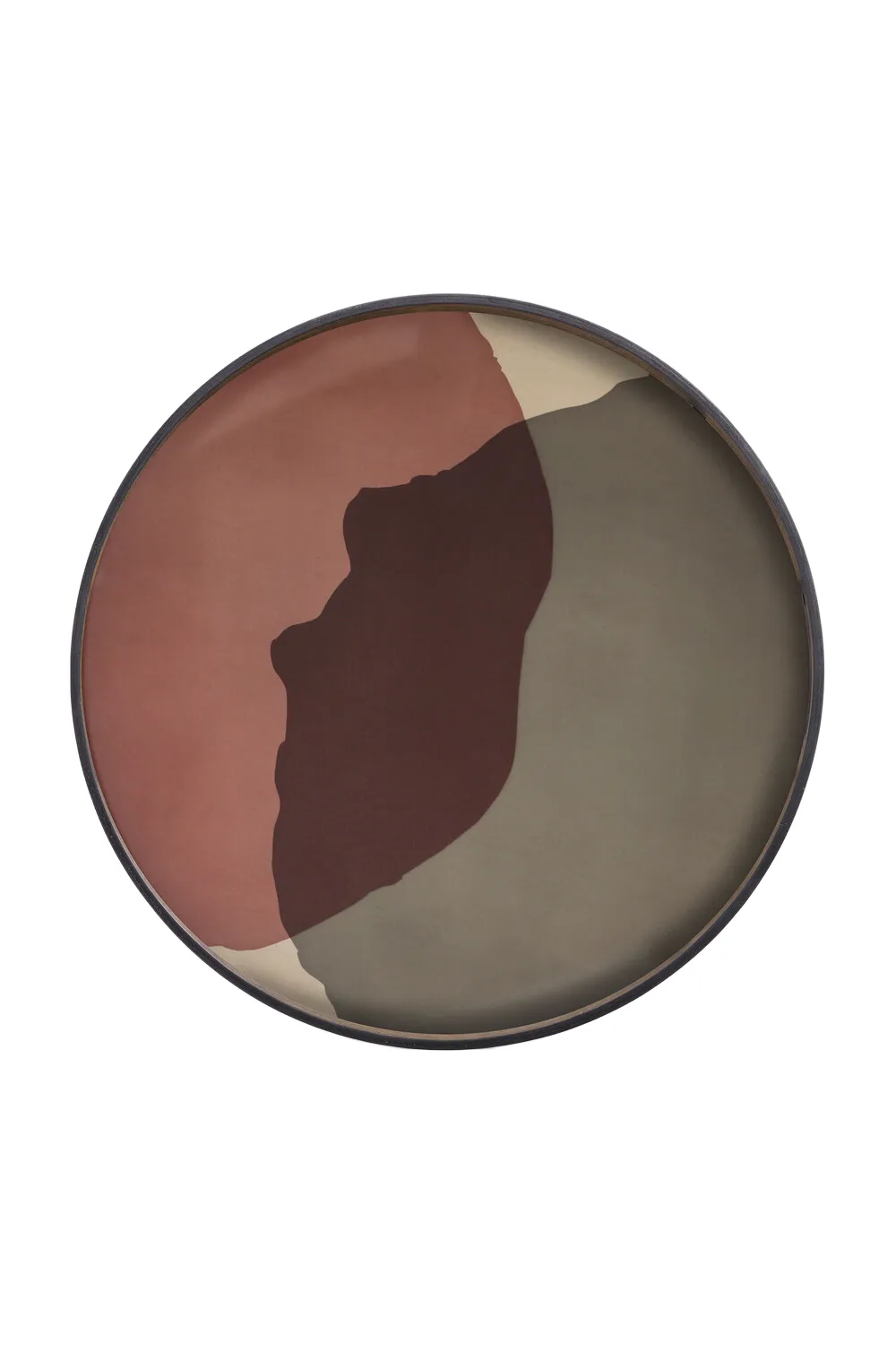Printed Glass Round Tray