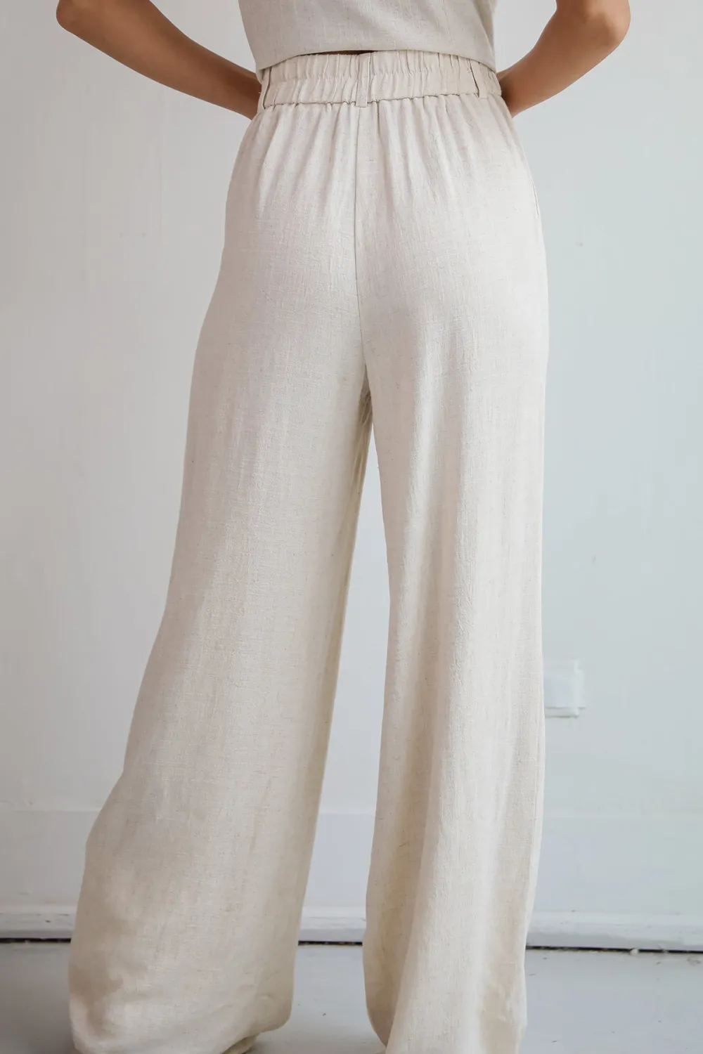 Linen Belt Loops Pants