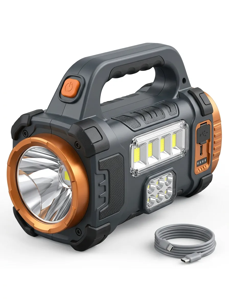 Camping LED Rechargeable Handheld Searchlight
