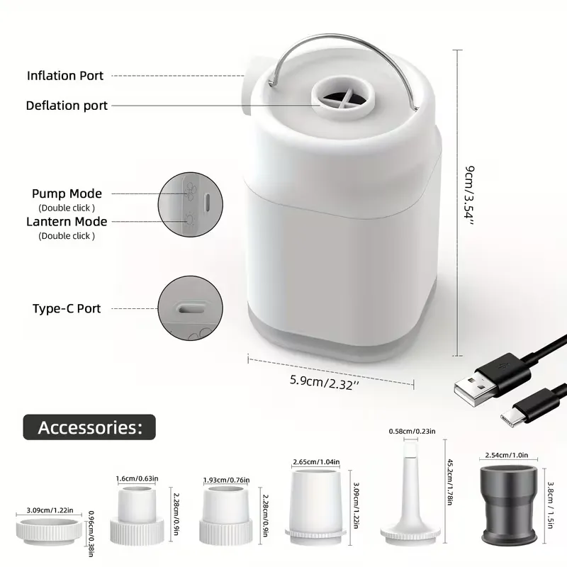 4-in-1 Multifunctional Electric Air Pump