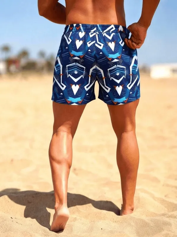 Electric Blue Swim Swim Shorts