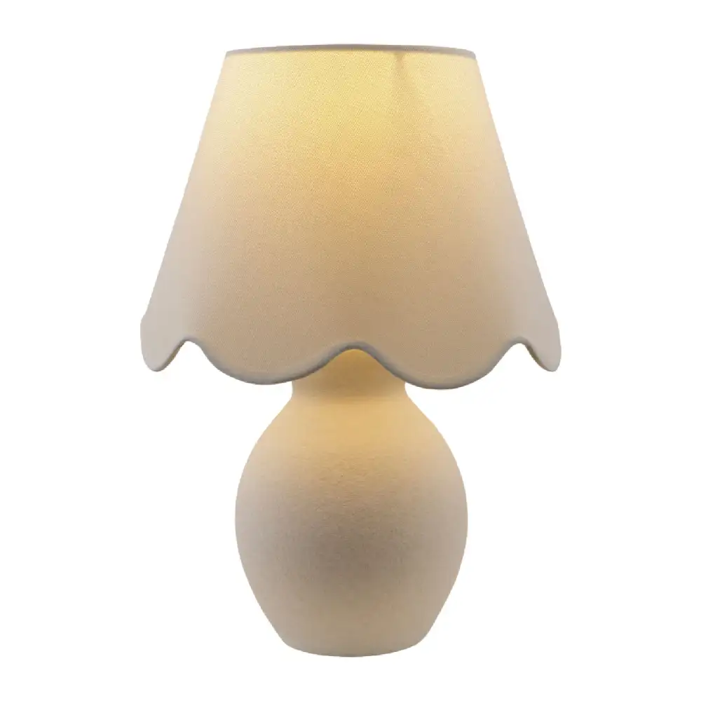 Ceramic Cotton Stone Table Lamp