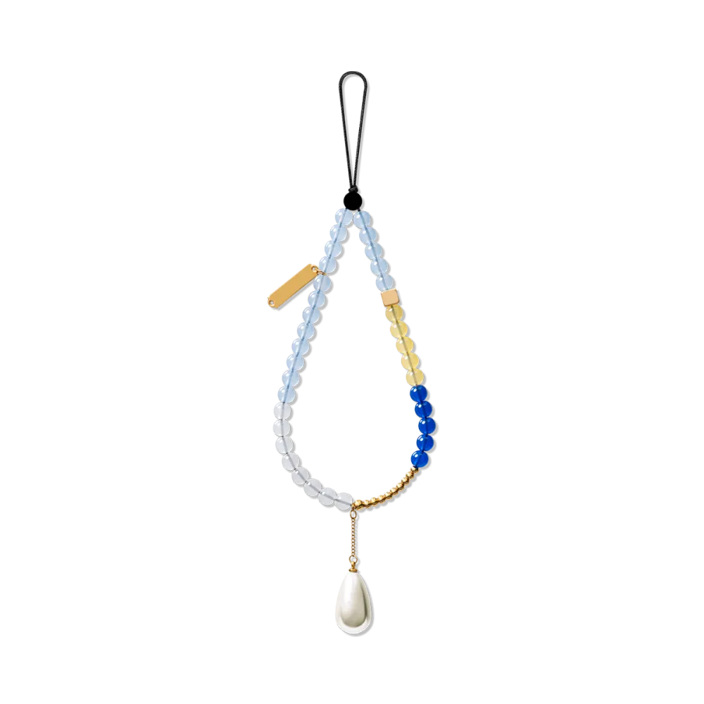 Refined Pearl Beaded Phone Charm Strap