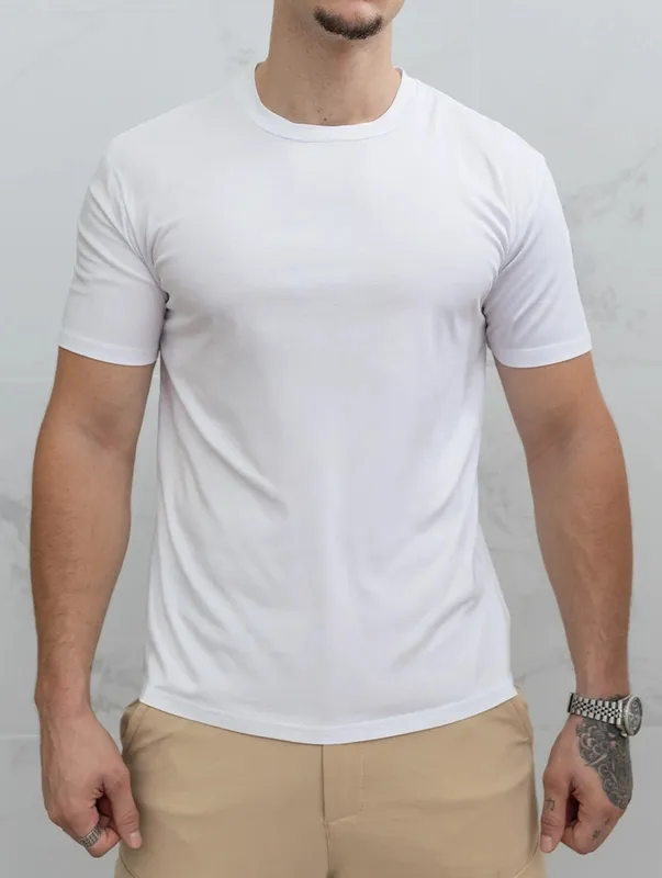 White Clean Fit T-Shirt Clean Cut