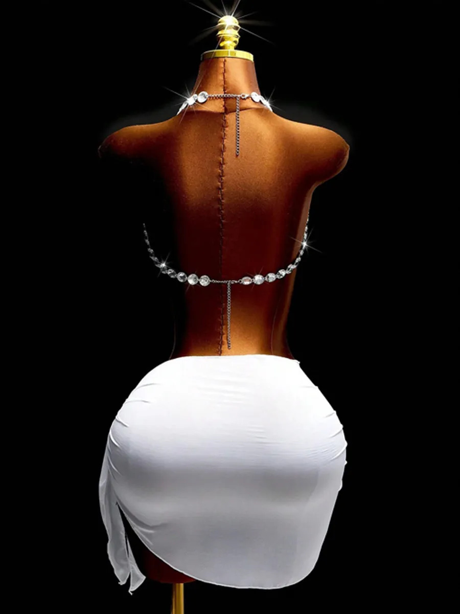 Isabella Rhinestone Chain Two Piece Set