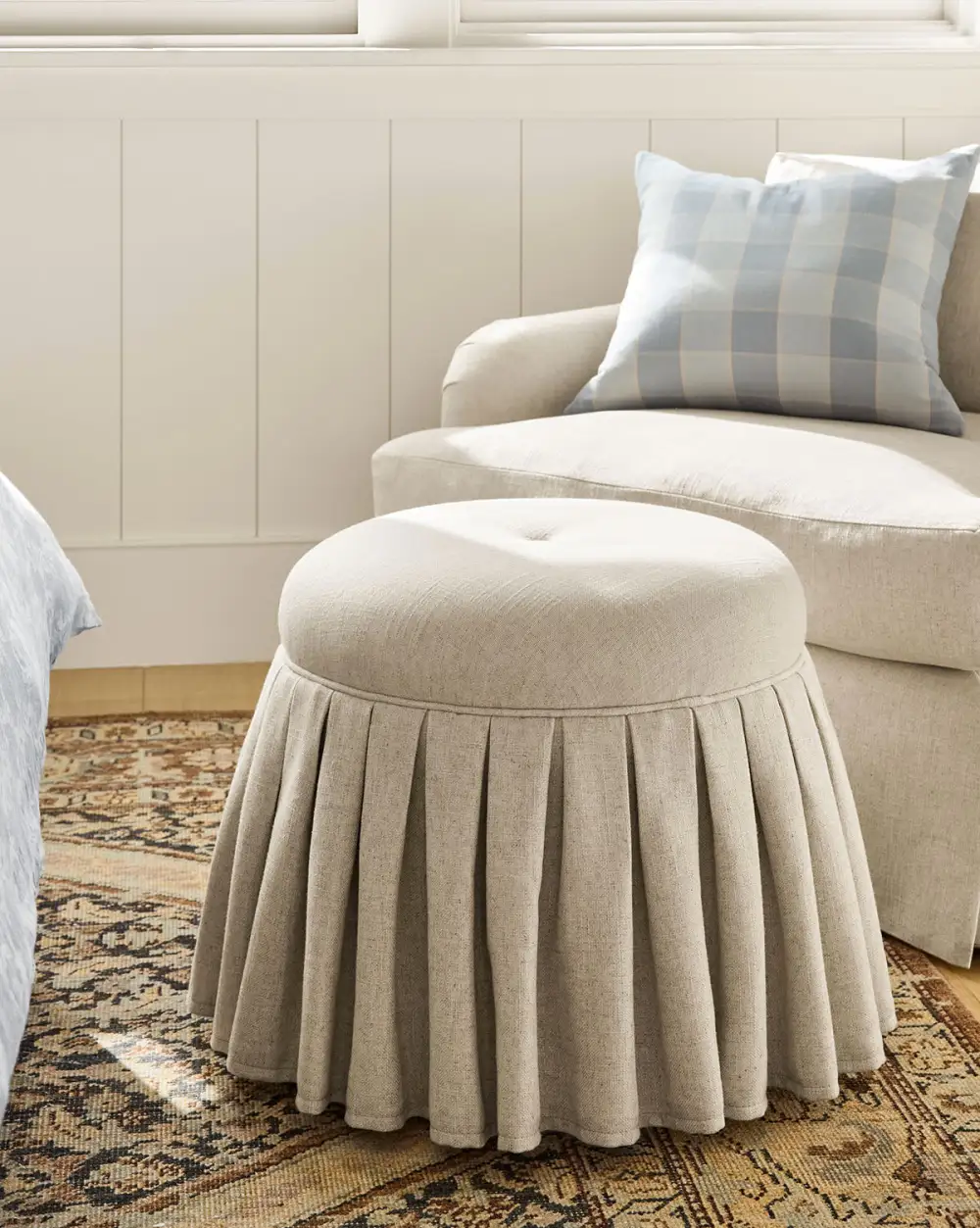 Everyday Skirted Ottoman