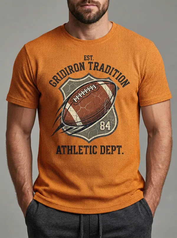 Men's American Football Gridiron Tradition Printed T-shirt