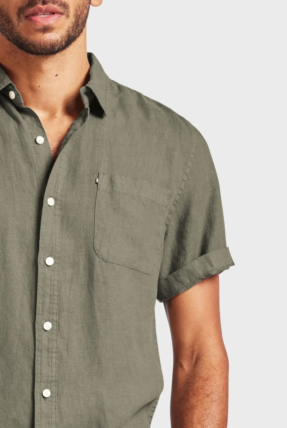 Linen SS Shirt-Dutch blue