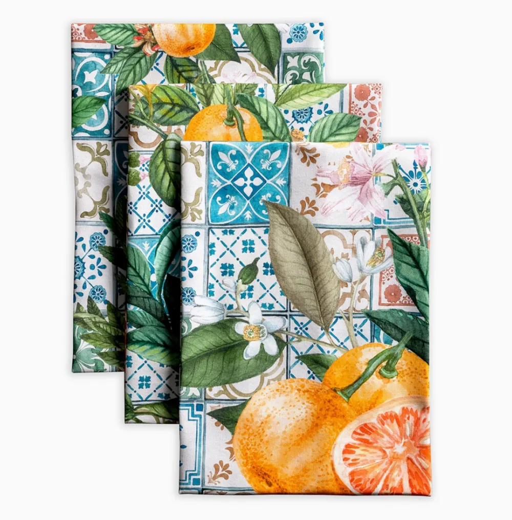 Agrume Cotton Kitchen Towel Set