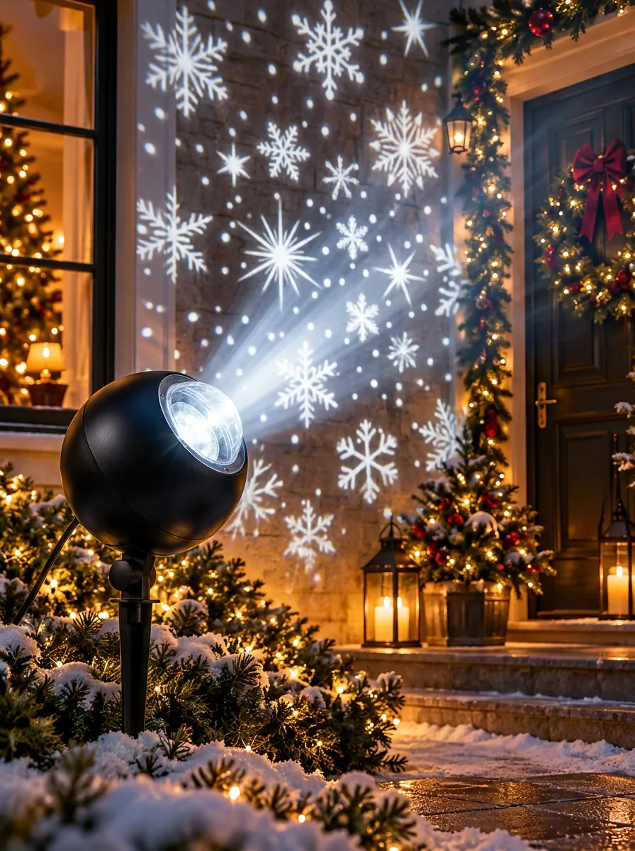 Holiday Snowflake Christmas LED Light Projector