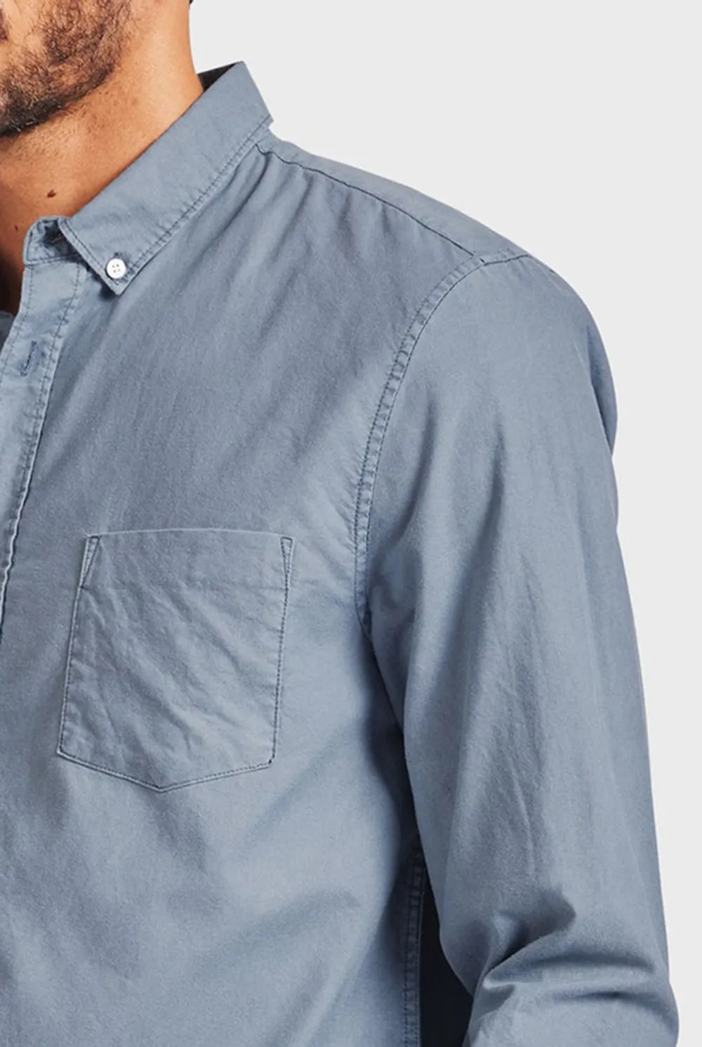 Vintage Oxford Shirt-Dutch blue
