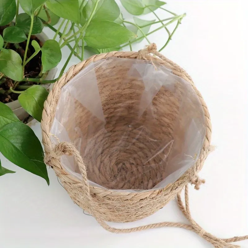 Woven Hanging Plant Basket