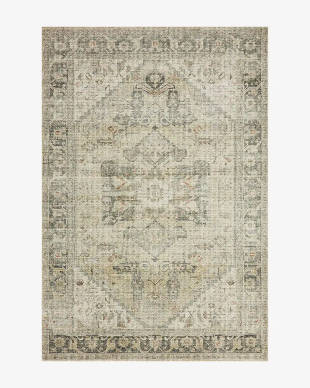 Distressed Synthetic Area Rug