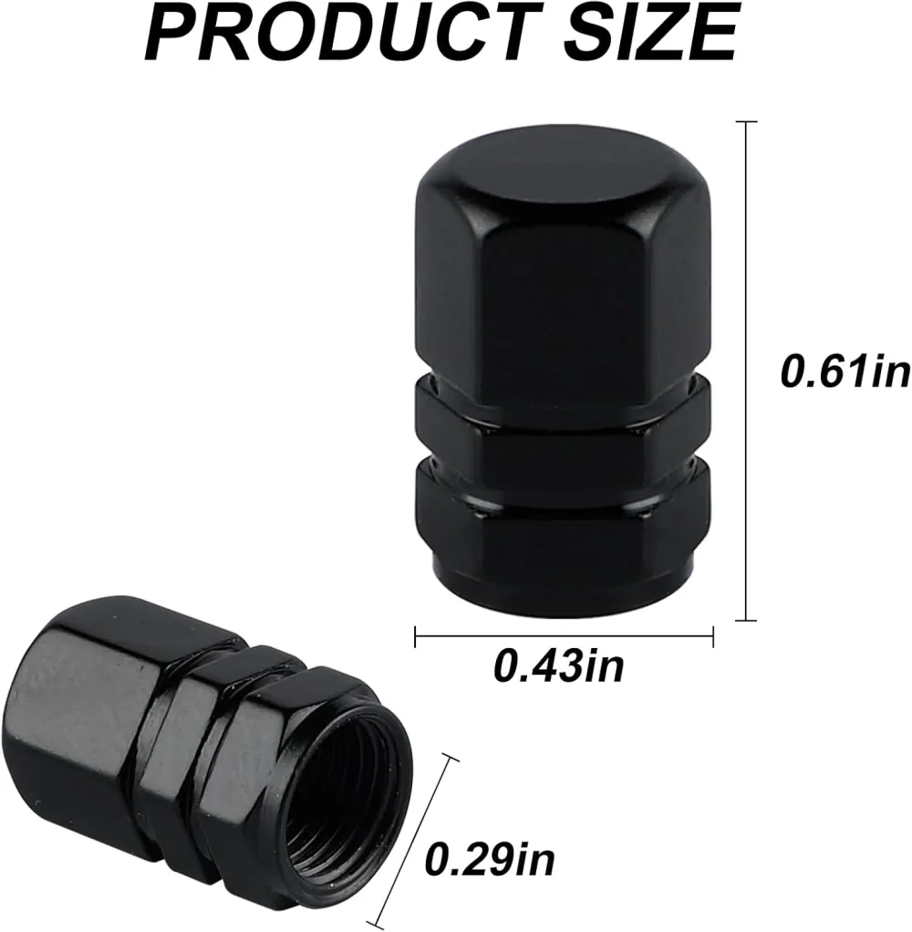 Aluminum Tire Valve Cap Set