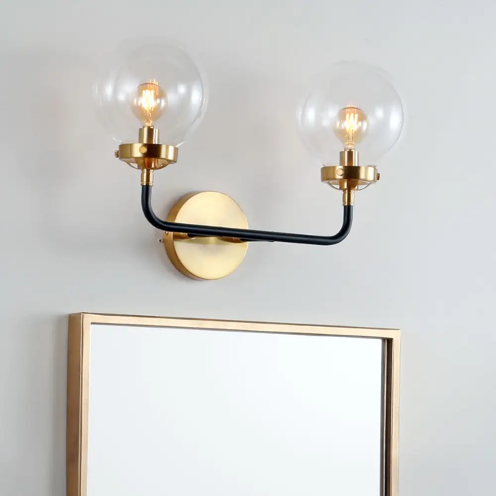 Dual-Light Brass Vanity