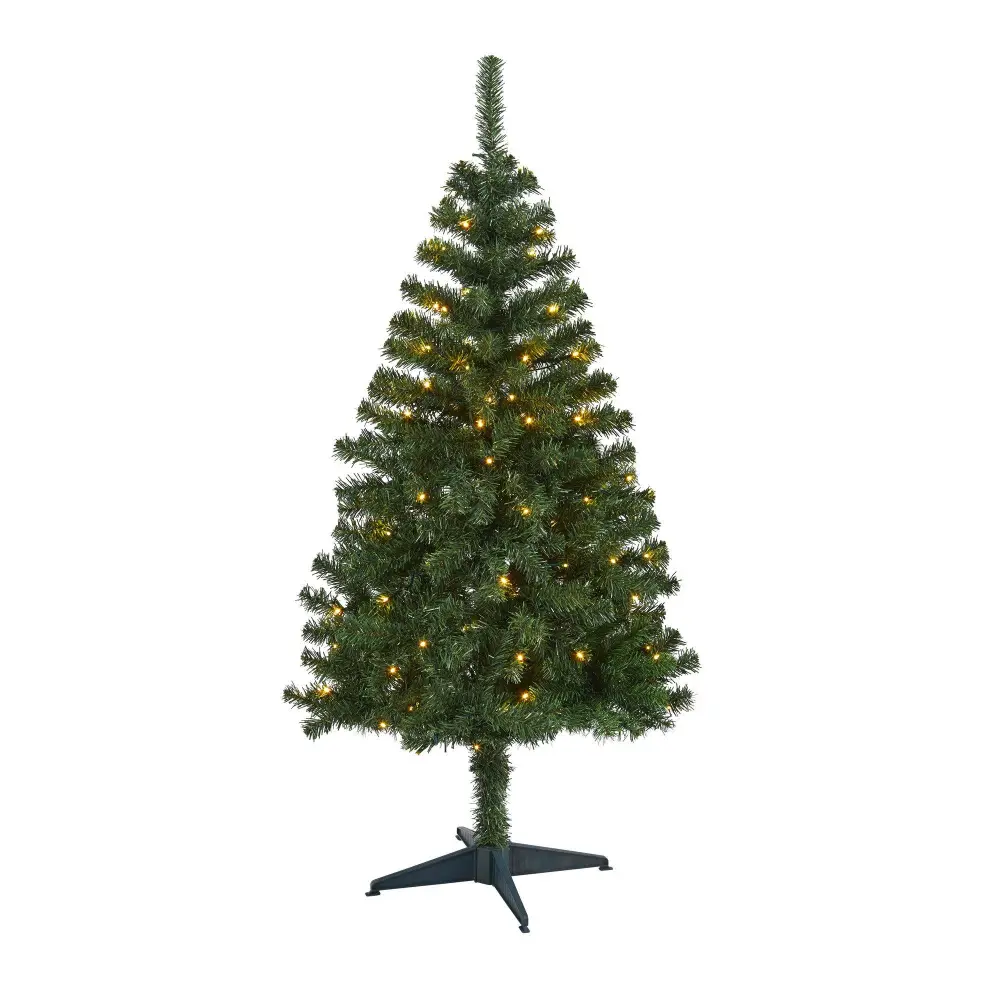 Northern Tip Pine Artificial Christmas Tree with Clear LED Lights Decor Display