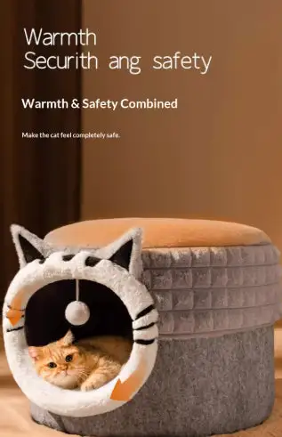 Enclosed Hideaway Cat Bed