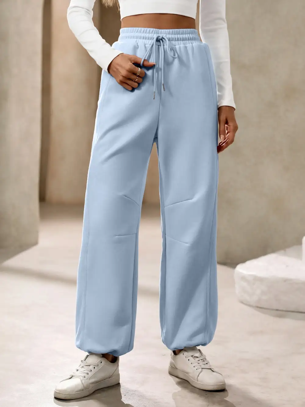 Drawstring Pocket Jogger Pants