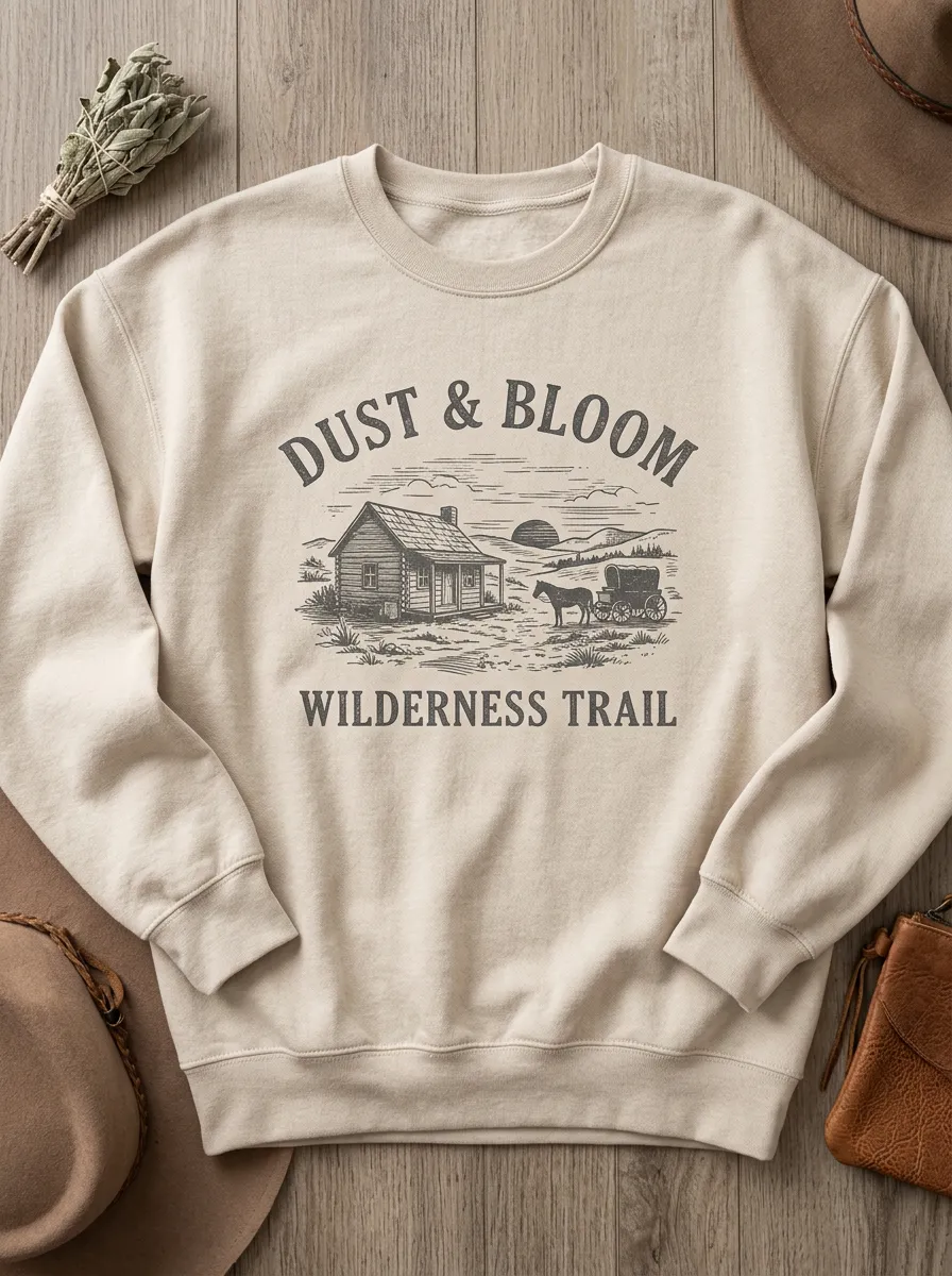 Cabin Unisex Western Crew Neck Sweatshirt