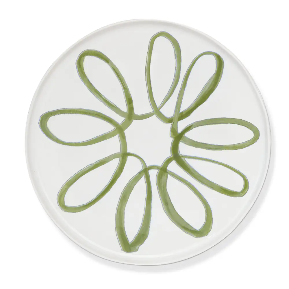 Relaxed Ceramic Charger Plate For Casual Dining