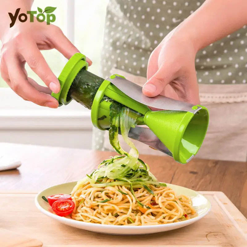 Protective Vegetable Spiral Slicer Tool