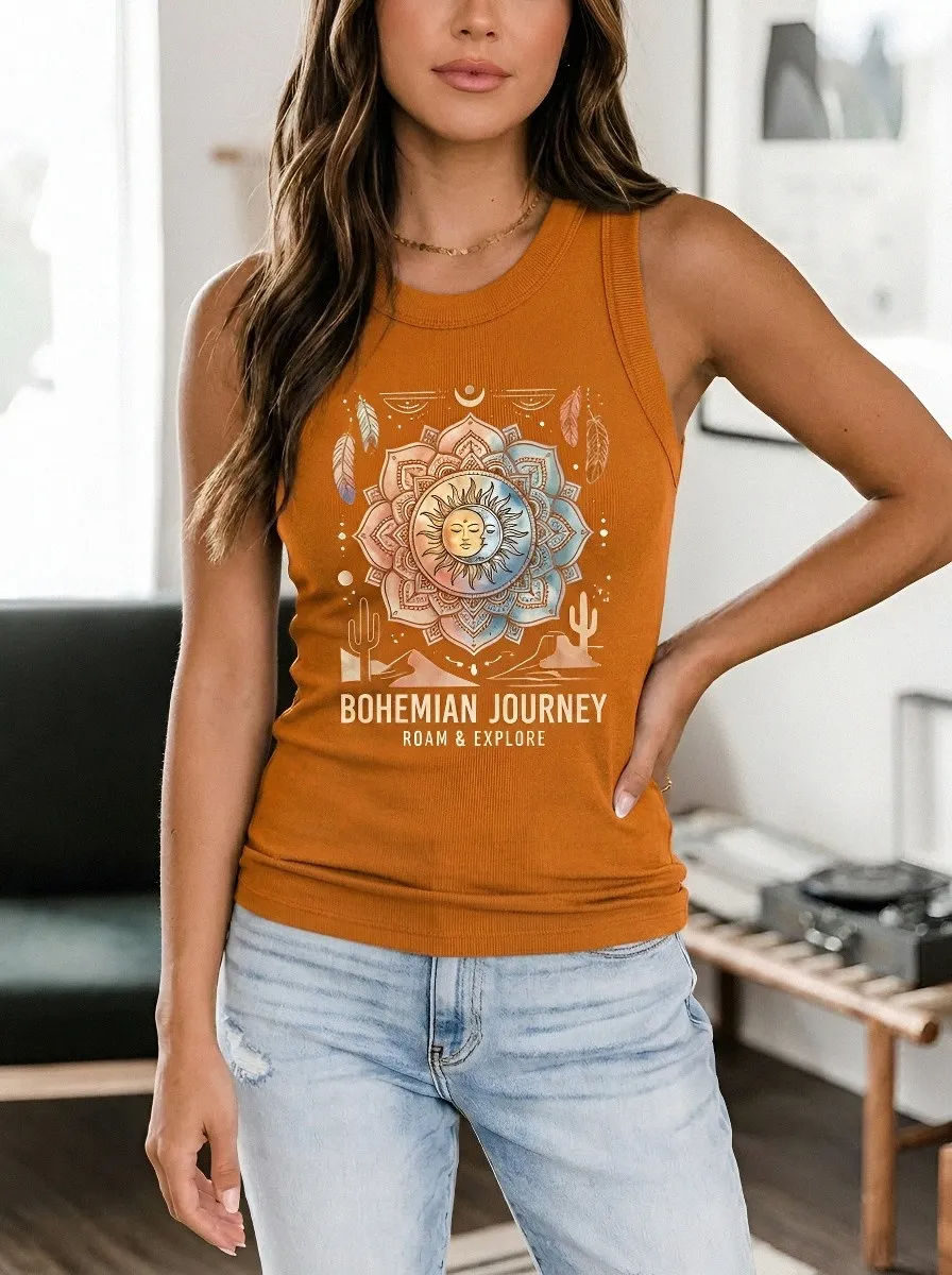 Bohemian Journey Sun Tank Top