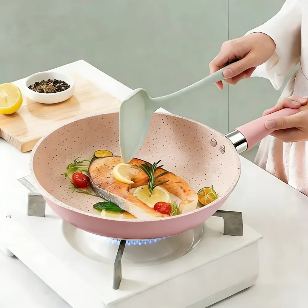 Non-Stick Pink Wok Pan